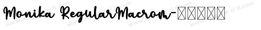 Monika RegularMacrom字体转换